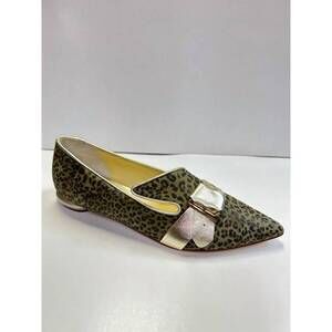 NEW BUTTER monte flats in mini leopard glitter